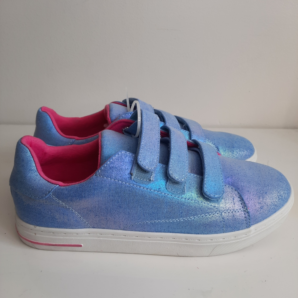 Ladies Glittery Blue Sneakers